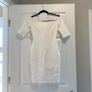 White LuLus off the Shoulder Dress